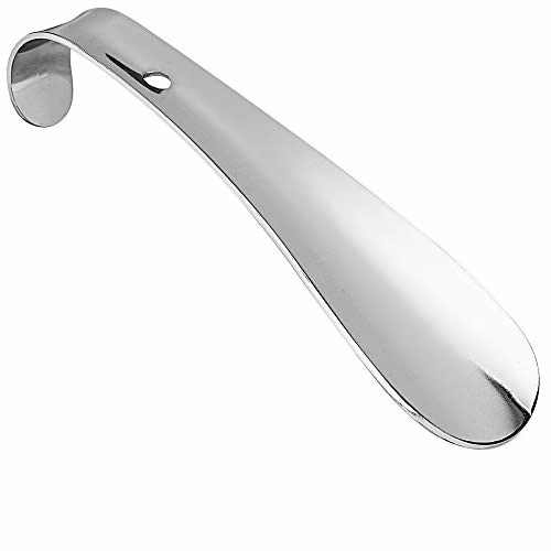 PREMYO Chausse Pied Petit en Métal Acier 16 cm Longueur - Pratique à Accrocher Portable de Voyage Parfait au Quotidien